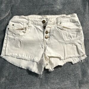 Billabong White Jean shorts